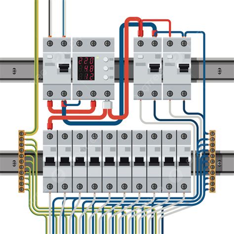 circuit breaker box with electricity bolt cartoon|Breaker box Vectors & Illustrations for Free Download .